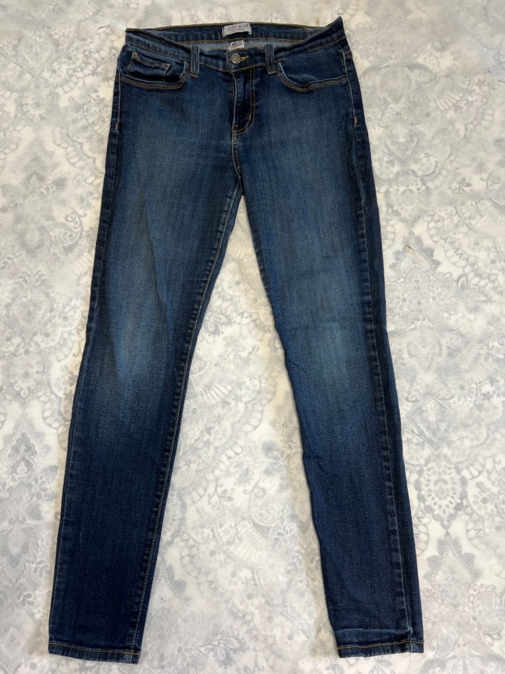 Judy Blue Dark Wash Ankle Skinny Jeans 11/30 Made In USA Stretch Style 8394